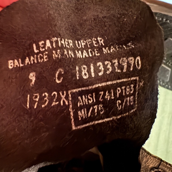 NEW Vintage Mens Lehigh Black Leather Steel Toe Combat Boots  Size 9 C main image 7